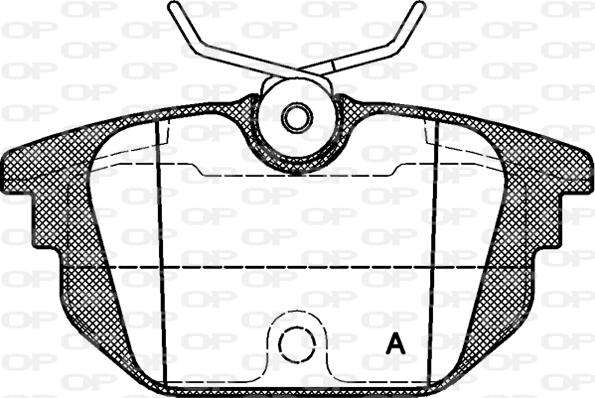 Open Parts BPA0692.00 - Тормозные колодки, дисковые, комплект autospares.lv