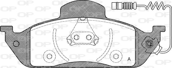 Open Parts BPA0697.01 - Тормозные колодки, дисковые, комплект autospares.lv