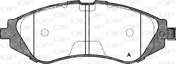 Open Parts BPA0645.02 - Тормозные колодки, дисковые, комплект autospares.lv