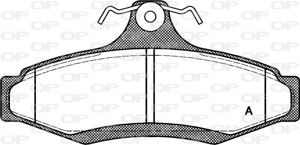 Open Parts BPA0646.10 - Тормозные колодки, дисковые, комплект autospares.lv