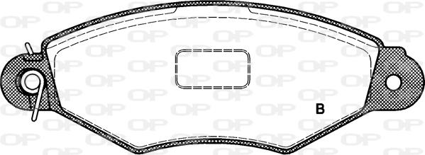 Open Parts BPA0643.01 - Тормозные колодки, дисковые, комплект autospares.lv