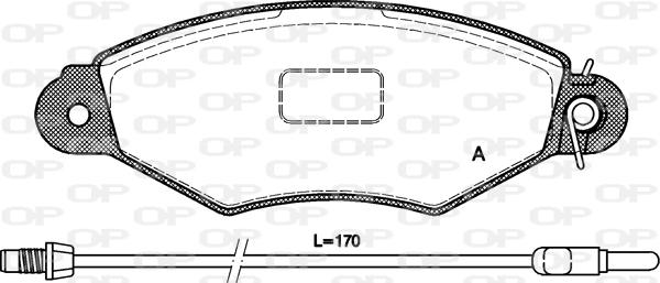 Open Parts BPA0643.01 - Тормозные колодки, дисковые, комплект autospares.lv