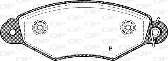 Open Parts BPA0643.30 - Тормозные колодки, дисковые, комплект autospares.lv