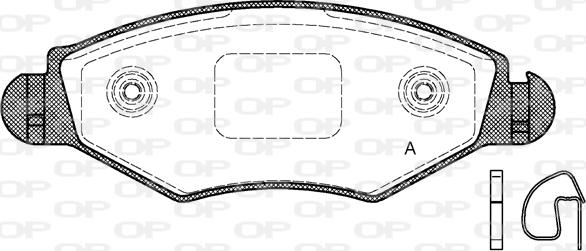 Open Parts BPA0643.20 - Тормозные колодки, дисковые, комплект autospares.lv