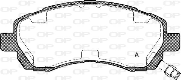 Open Parts BPA0647.02 - Тормозные колодки, дисковые, комплект autospares.lv