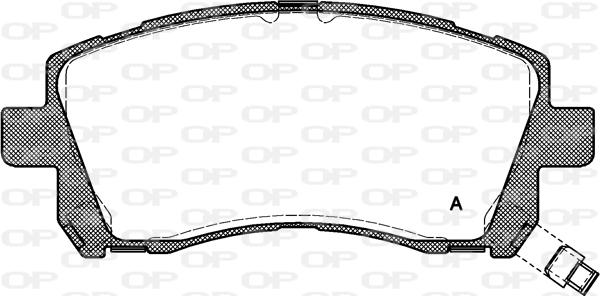 Open Parts BPA0655.02 - Тормозные колодки, дисковые, комплект autospares.lv