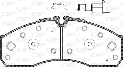 Open Parts BPA0651.42 - Тормозные колодки, дисковые, комплект autospares.lv