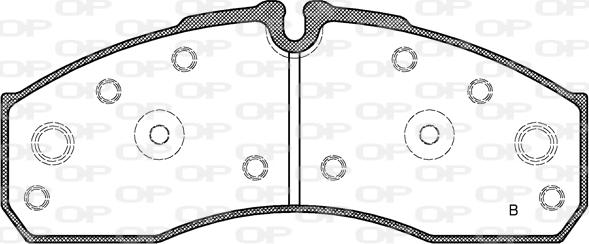 Open Parts BPA0651.42 - Тормозные колодки, дисковые, комплект autospares.lv