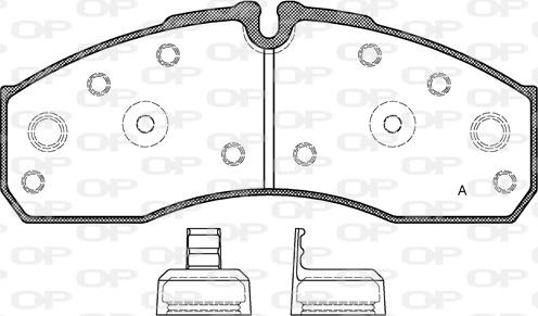 Open Parts BPA0651.30 - Тормозные колодки, дисковые, комплект autospares.lv