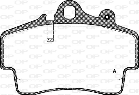 Open Parts BPA0653.00 - Тормозные колодки, дисковые, комплект autospares.lv