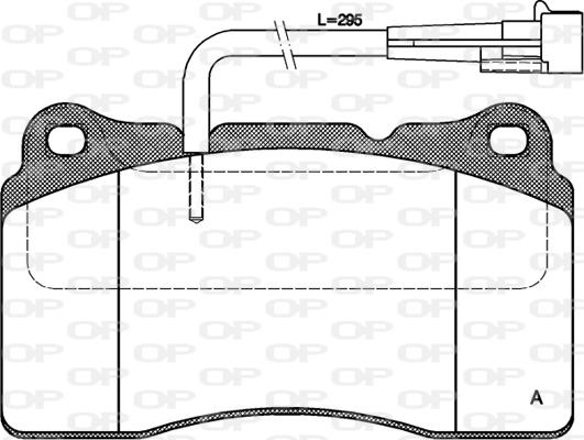 Open Parts BPA0666.02 - Тормозные колодки, дисковые, комплект autospares.lv