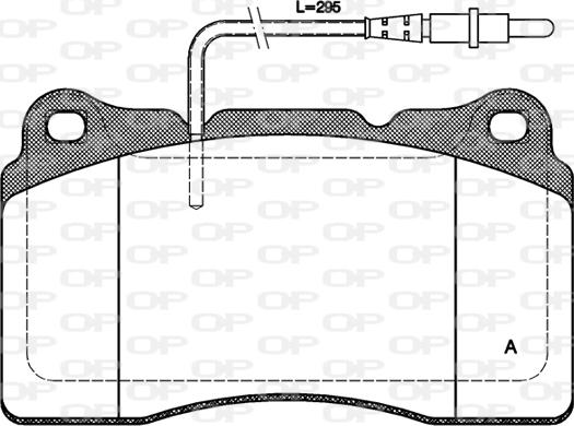 Open Parts BPA0666.14 - Тормозные колодки, дисковые, комплект autospares.lv