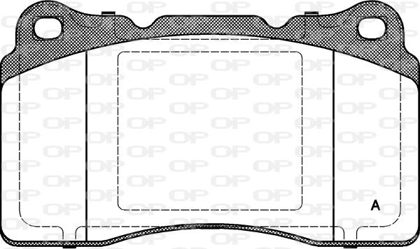 Open Parts BPA0666.10 - Тормозные колодки, дисковые, комплект autospares.lv