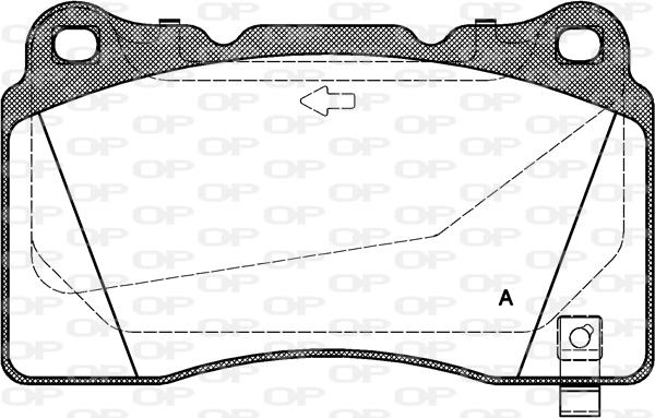 Open Parts BPA0666.32 - Тормозные колодки, дисковые, комплект autospares.lv