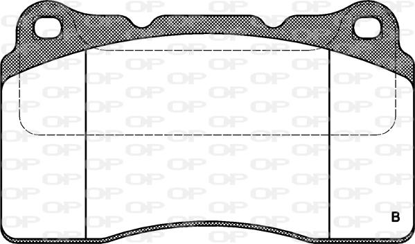 Open Parts BPA0666.22 - Тормозные колодки, дисковые, комплект autospares.lv