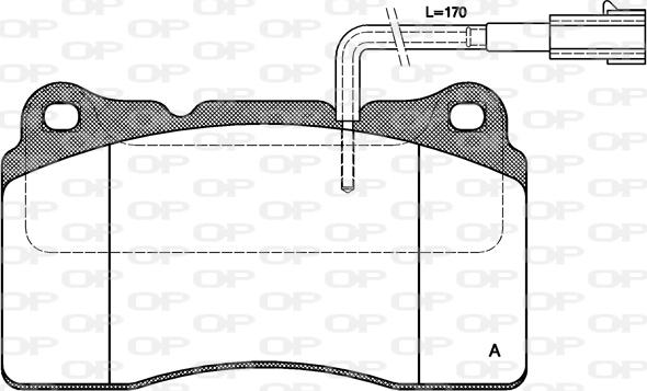 Open Parts BPA0666.22 - Тормозные колодки, дисковые, комплект autospares.lv