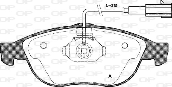 Open Parts BPA0660.11 - Тормозные колодки, дисковые, комплект autospares.lv