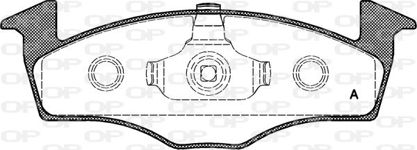 Open Parts BPA0609.00 - Тормозные колодки, дисковые, комплект autospares.lv