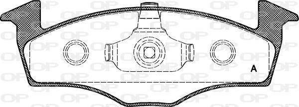 Open Parts BPA0609.10 - Тормозные колодки, дисковые, комплект autospares.lv