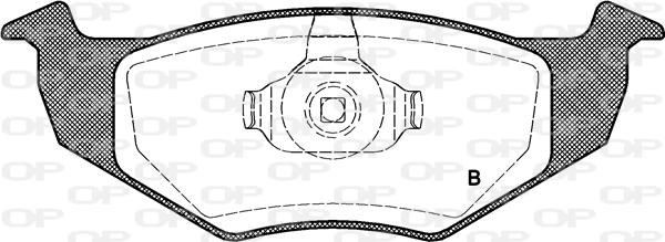 Open Parts BPA0609.10 - Тормозные колодки, дисковые, комплект autospares.lv