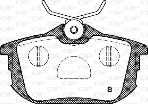 Open Parts BPA0605.02 - Тормозные колодки, дисковые, комплект autospares.lv