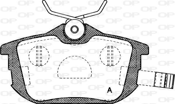Open Parts BPA0605.02 - Тормозные колодки, дисковые, комплект autospares.lv