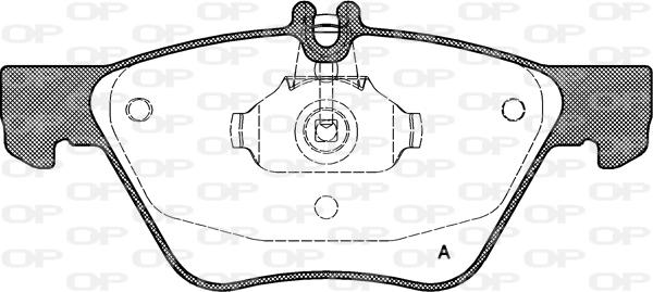 Open Parts BPA0601.00 - Тормозные колодки, дисковые, комплект autospares.lv