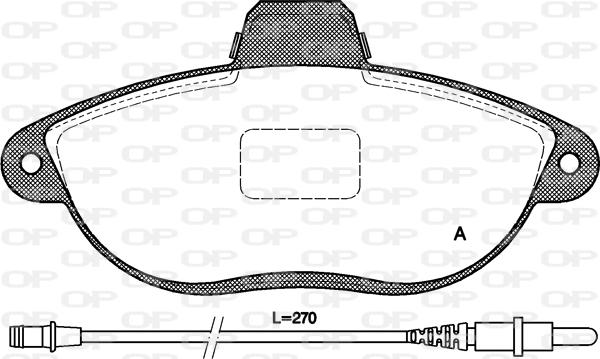 Open Parts BPA0602.02 - Тормозные колодки, дисковые, комплект autospares.lv