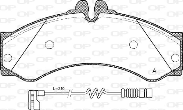 Open Parts BPA0614.12 - Тормозные колодки, дисковые, комплект autospares.lv