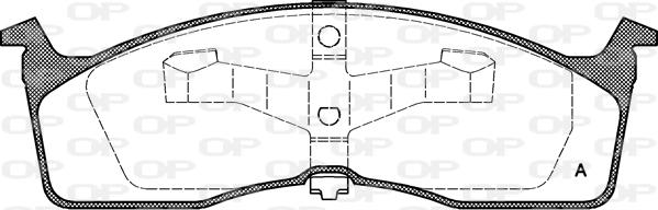 Open Parts BPA0610.00 - Тормозные колодки, дисковые, комплект autospares.lv