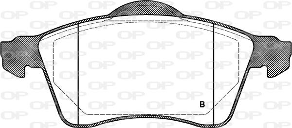 Open Parts BPA0618.01 - Тормозные колодки, дисковые, комплект autospares.lv