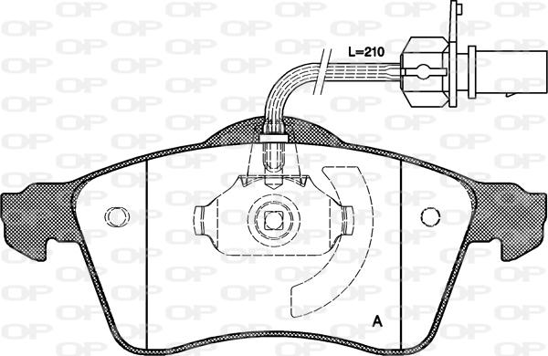 Open Parts BPA0618.01 - Тормозные колодки, дисковые, комплект autospares.lv