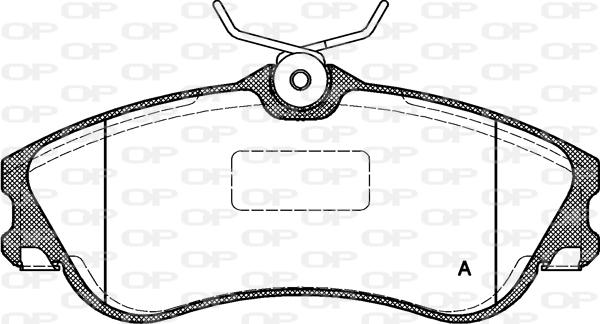 Open Parts BPA0634.00 - Тормозные колодки, дисковые, комплект autospares.lv