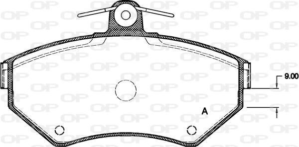 Open Parts BPA0631.00 - Тормозные колодки, дисковые, комплект autospares.lv