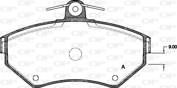 Open Parts BPA0631.10 - Тормозные колодки, дисковые, комплект autospares.lv