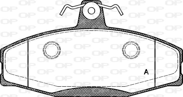 Open Parts BPA0620.20 - Тормозные колодки, дисковые, комплект autospares.lv
