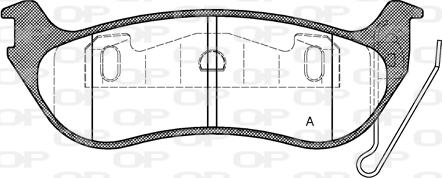 Open Parts BPA0628.12 - Тормозные колодки, дисковые, комплект autospares.lv