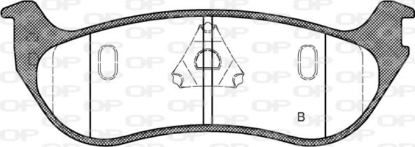 Open Parts BPA0628.12 - Тормозные колодки, дисковые, комплект autospares.lv