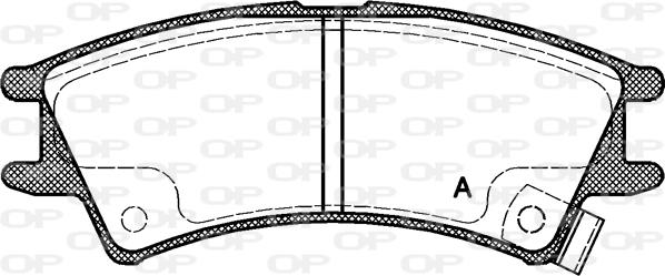 Open Parts BPA0675.02 - Тормозные колодки, дисковые, комплект autospares.lv