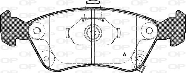 Open Parts BPA0676.02 - Тормозные колодки, дисковые, комплект autospares.lv