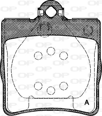 Open Parts BPA0678.00 - Тормозные колодки, дисковые, комплект autospares.lv