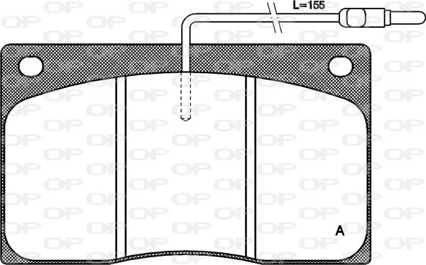 Open Parts BPA0044.02 - Тормозные колодки, дисковые, комплект autospares.lv