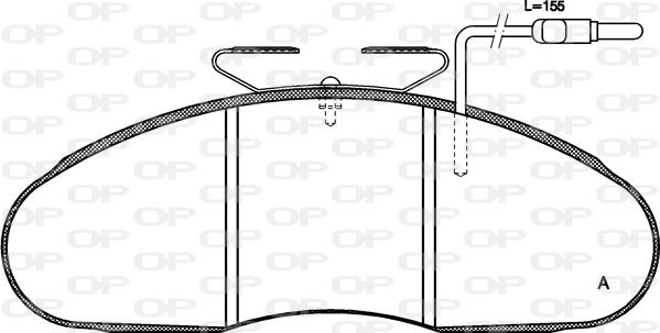 Open Parts BPA0048.02 - Тормозные колодки, дисковые, комплект autospares.lv