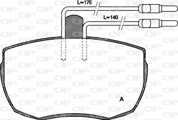 Open Parts BPA0056.04 - Тормозные колодки, дисковые, комплект autospares.lv