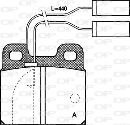 Open Parts BPA0005.01 - Тормозные колодки, дисковые, комплект autospares.lv