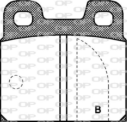 Open Parts BPA0005.01 - Тормозные колодки, дисковые, комплект autospares.lv