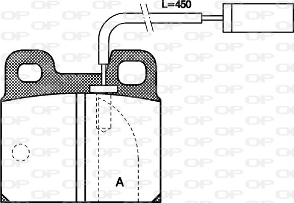 Open Parts BPA0005.11 - Тормозные колодки, дисковые, комплект autospares.lv