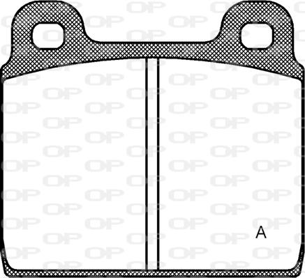 Open Parts BPA0002.20 - Тормозные колодки, дисковые, комплект autospares.lv