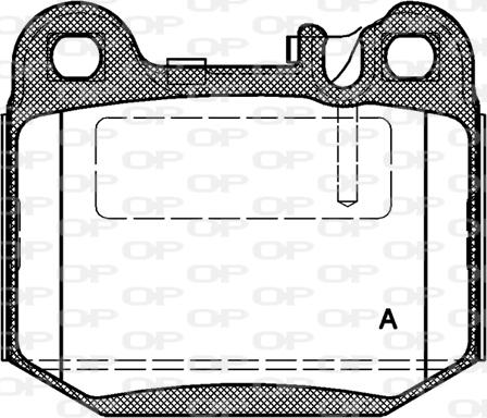 Open Parts BPA0014.40 - Тормозные колодки, дисковые, комплект autospares.lv