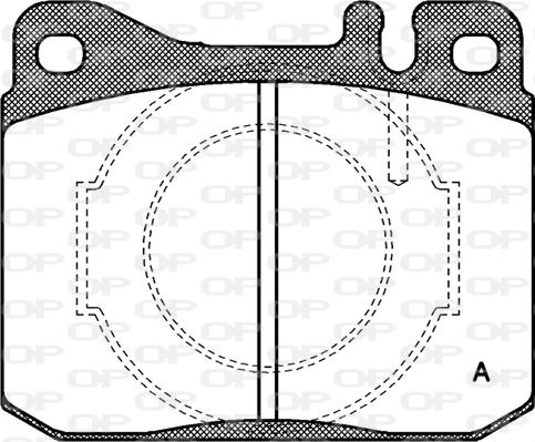 Open Parts BPA0010.40 - Тормозные колодки, дисковые, комплект autospares.lv